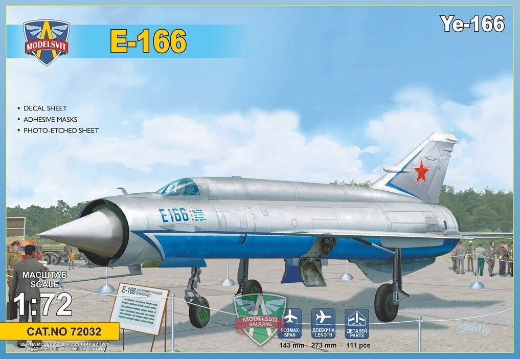 MSVIT72032 ModelSvit 1/72 Ye-166 Heavy experimental interceptor Plastic Model Kit Modelsvit