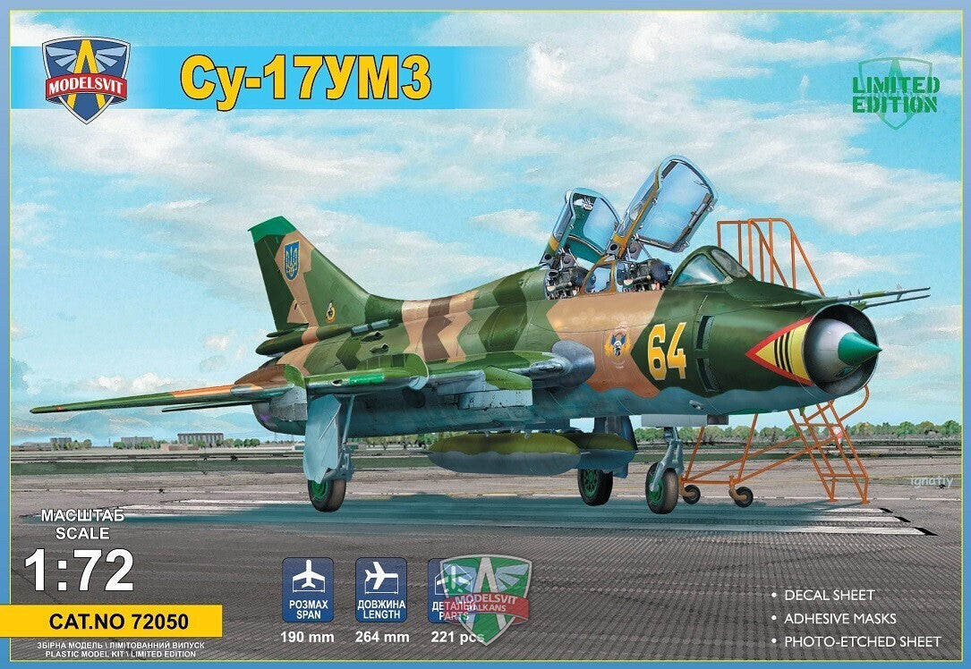 MSVIT72050 ModelSvit 1/72 Su-17UM3 advanced two-seat trainer Plastic Model Kit Modelsvit
