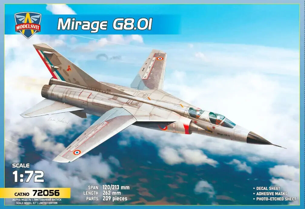 ModelSvit 1/72 Mirage G8-01 Plastic Model Kit