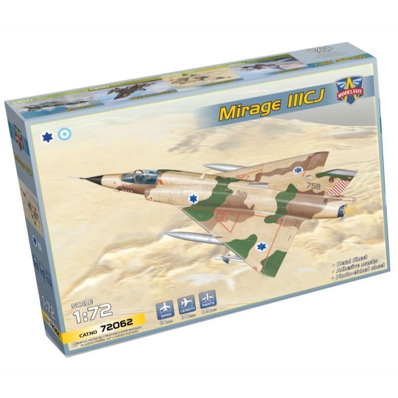 MSVIT72062 Modelsvit 1/72 Mirage IIICJ "Shahak" interceptor Plastic Model Kit Modelsvit