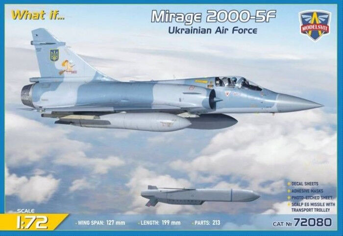 ModelSvit 1/72 Mirage 2000-5F with SCALP-EG (Ukraine A.F.) Plastic Model Kit