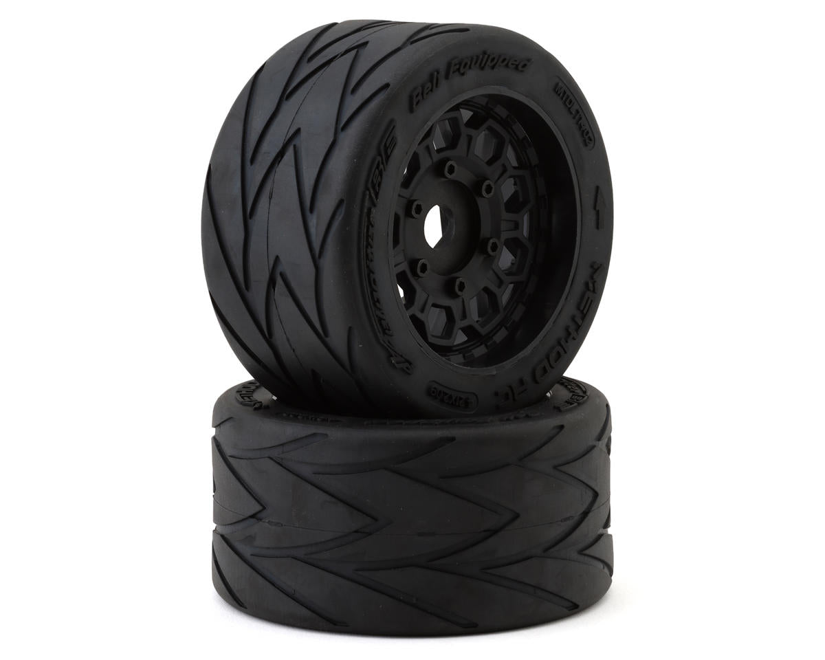 Method RC Velociter 54/106 Belted On-Road Tyres Mounted on Hive Wheels, Arrma Infraction/Felony 6S - MTD1402