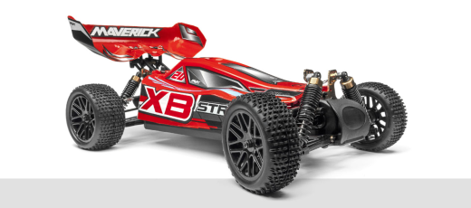MV12621 Maverick Strada Red XB 1/10 4WD Brushless Electric Buggy [MV12621] Maverick