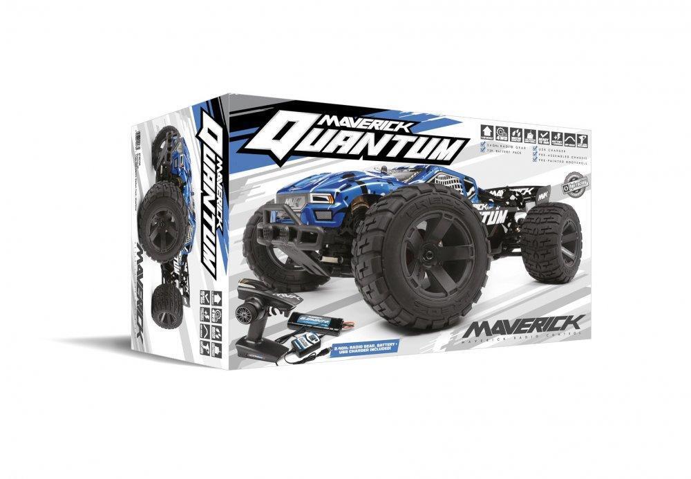 MV150105 Maverick Quantum XT 1/10 4WD Brushed Electric Truggy (Blue/Black) 150105 Maverick