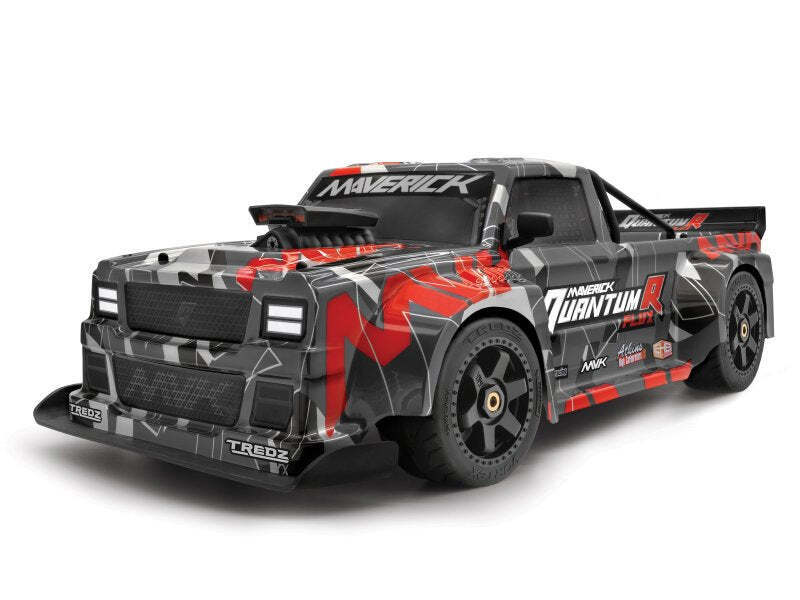 MV150319 Maverick QuantumR Race Truck Body (Black/Red) [150319] Maverick