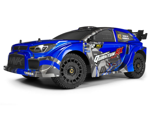 MV150360 Maverick QuantumRX Flux 4S 1/8 4WD Rally Car - Blue