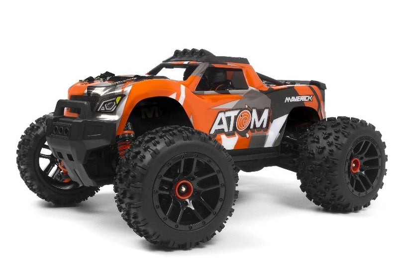 MV150502 Maverick 1/18 Atom RTR 4WD Electric RC Monster Truck - Orange