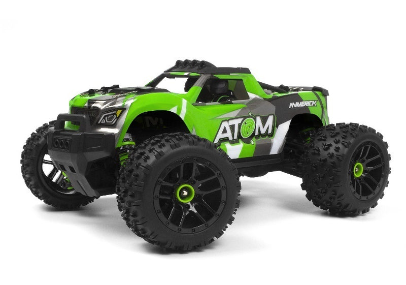 MV150503 Maverick 1/18 Atom RTR 4WD Electric RC Monster Truck - Green