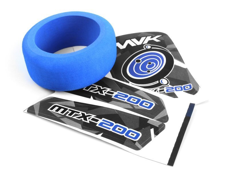 MV150551 Maverick Atom Transmitter Wheel Foam & Decals (Blue)