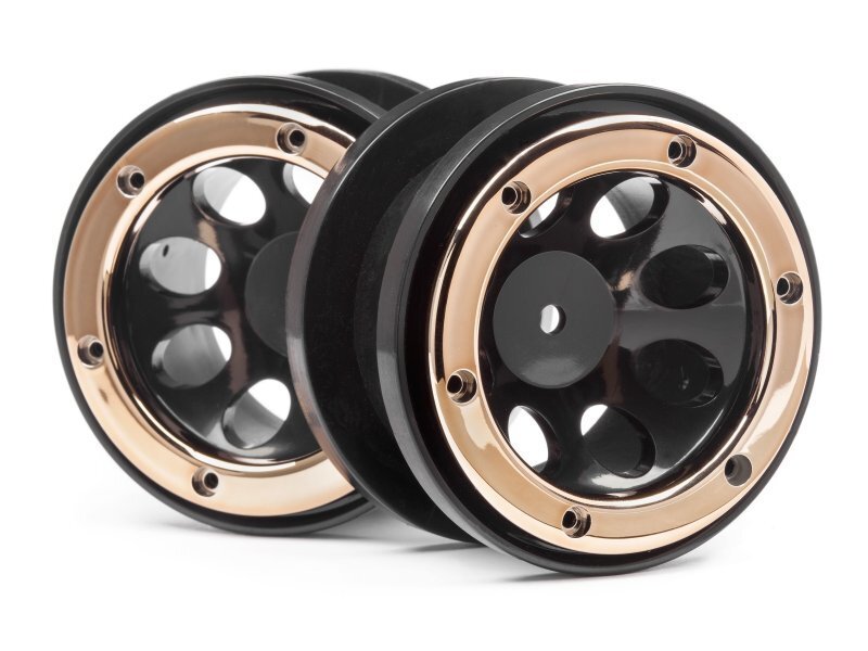 MV25065 Maverick WHEELS W/GOLD BEADLOCKS (2PCS) [MV25065] Maverick