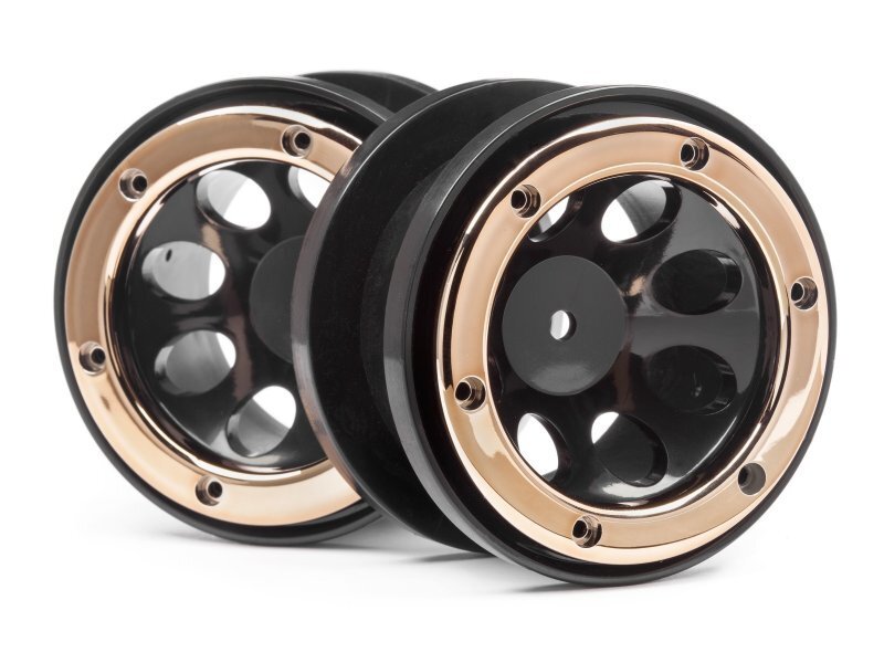 MV25065 Maverick WHEELS W/GOLD BEADLOCKS (2PCS) [MV25065]