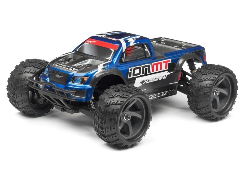 MV28068 Maverick MONSTER TRUCK PAINTED BODY BLUE WITH DECALS ION MT [MV28068] Maverick