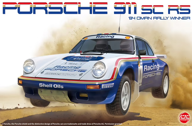 NU-24011 NuNu 1/24 Porsche 911 1984 Oman Rally Plastic Model Kit [24011] NuNu