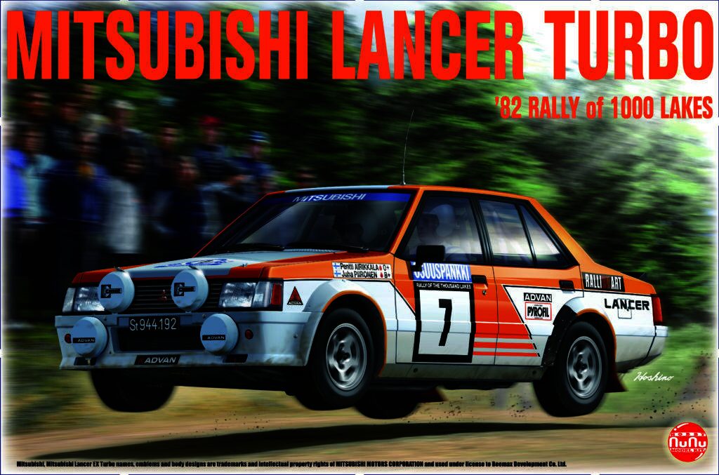 NU-24018 NuNu 1/24 Mitsubishi Lancer turbo 1000 lakes 1982 NuNu