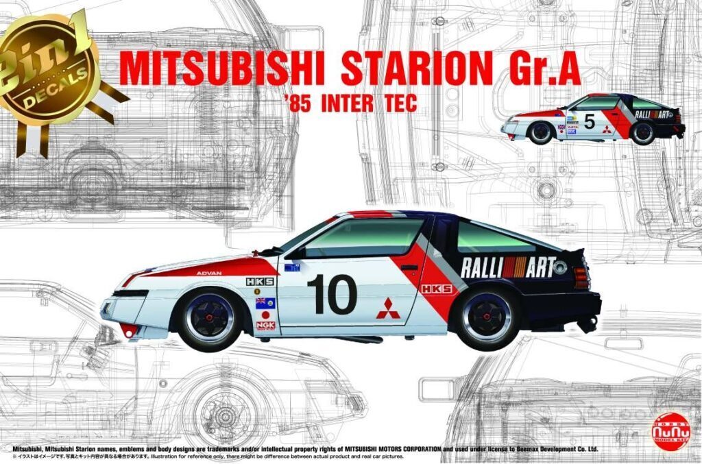 NU-24031 NuNu 1/24 Mit Starion 1985 Japan TEC Plastic Model Kit [24031] NuNu