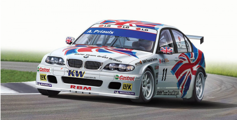 NU-24033 NuNu 1/24 BMW 320i E46 Donington Winner ETCC Plastic Model Kit [24033] NuNu