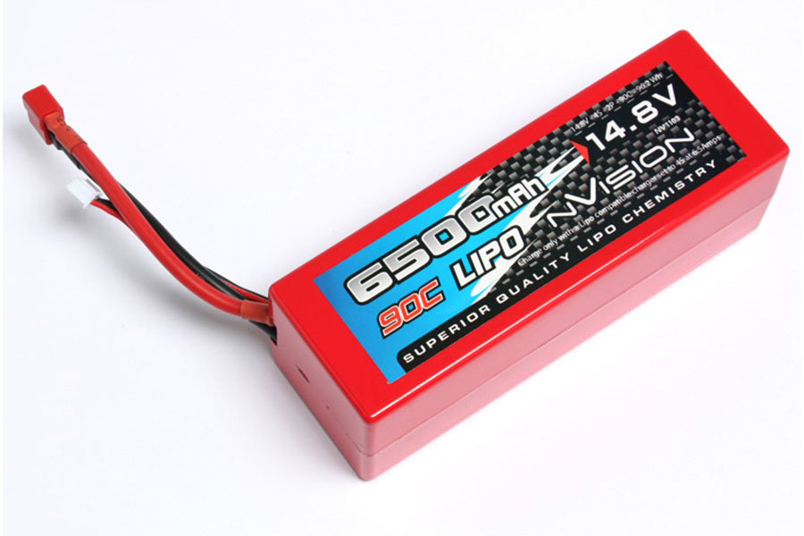 NVO1103 nVision Factory Pro Lipo 6500 90C 14.8V 4S Deans Nvision