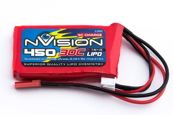 NVO1800 nVision LiPo 2s 7.4V 450 30C