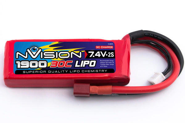 NVO1802 nVision LiPo 2s 7.4V 1900 30C