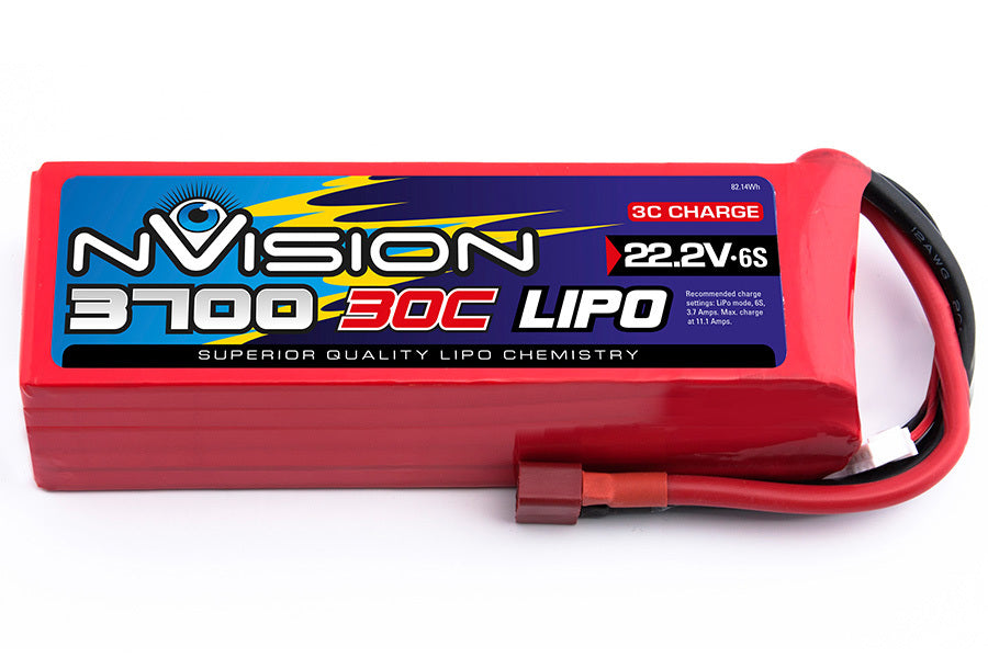 NVO1817 nVision LiPo 6s 22.2V 3700 30C Nvision