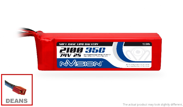 NVO1835 LiPo 2400mAh 2S 7.4V 35C (Deans plug)