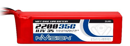 NVO1862 LiPo 2200mAh 3S 11.1V 35C (EC3 plug)