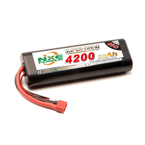 NXE4200HCR402SDEANS NXE 7.4v 4200mah 40c Round Hard Case Deans