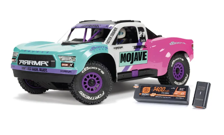 Arrma Mojave Grom 223S Brushless 1/18 4x4 Desert Truck RTR, Teal, ARA2304ST1