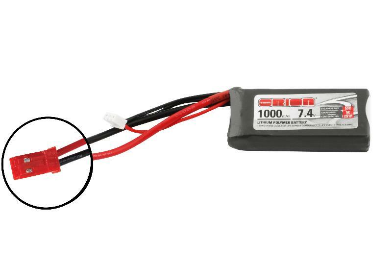 ORI60132 Team Orion LiPo 1000 2S 7.4V 50C JST Team Orion