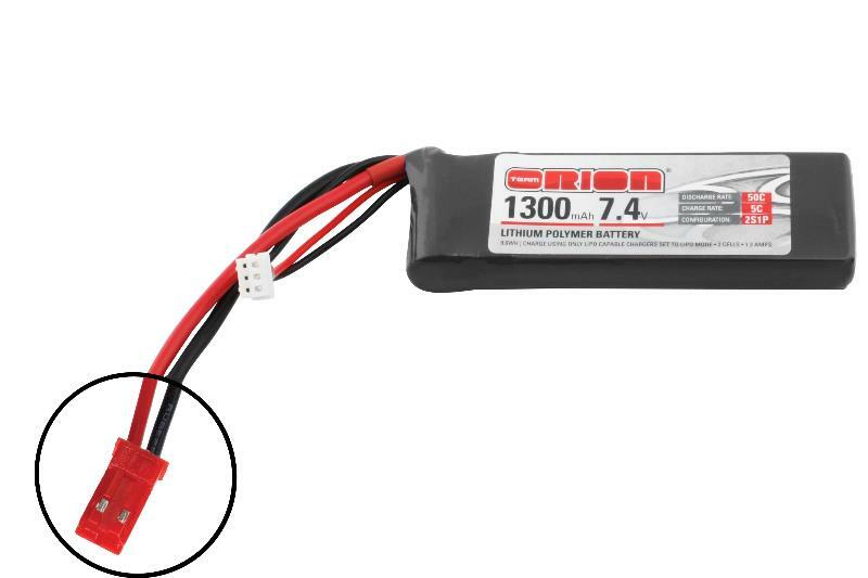 ORI60135 Team Orion LiPo 1300 2S 7.4V 50C JST Team Orion
