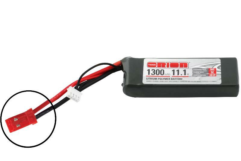 ORI60136 Team Orion LiPo 1300 3S 11.1V 50C JST Team Orion