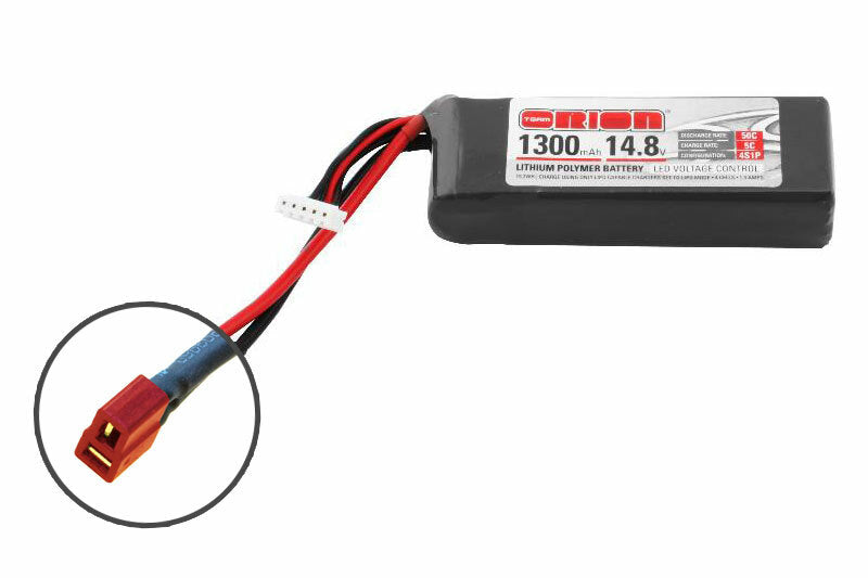 ORI60235 14.8v 1300mah 50C Lipo w/deans Team Orion