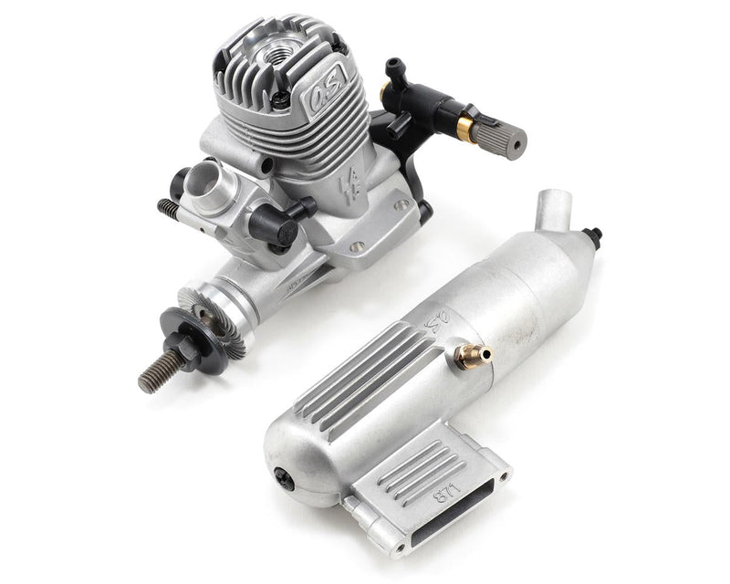 OSM11532 OS Engines MAx 15LA Nitro Aircraft Engine, .15 Size, 10G, with 871 Silencer, OSM11532 Os Engines