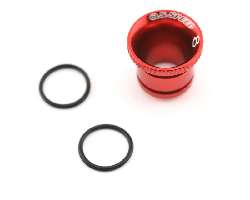 OSM71533280 OS Engines Carburettor Reducer 8mm (Red) Aluminum