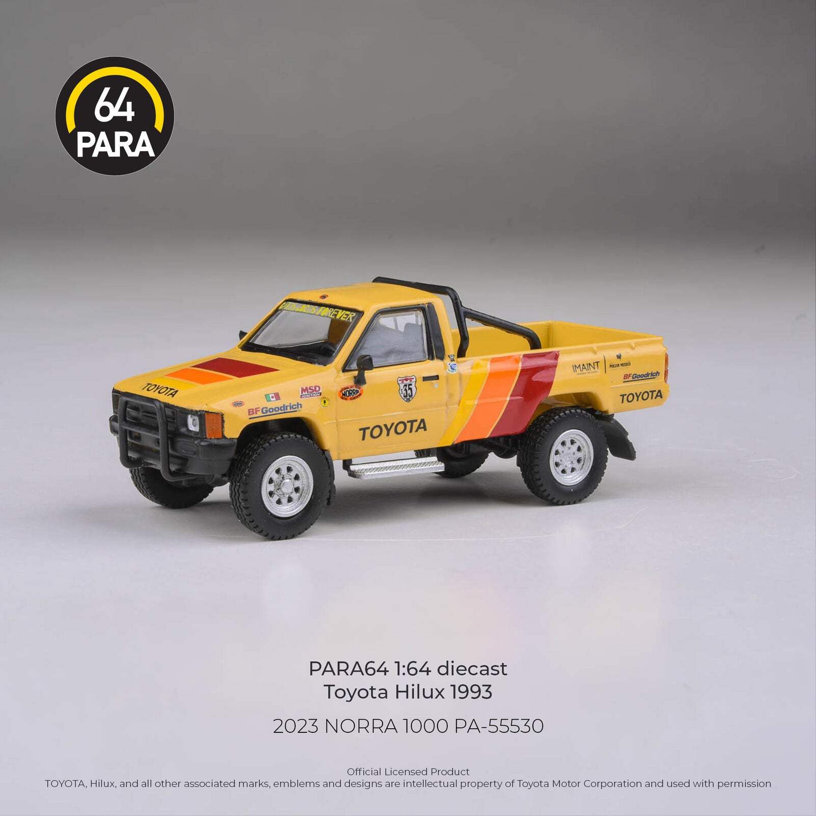 Para64 1/64 Toyota Hilux 2023 NORRA 1000