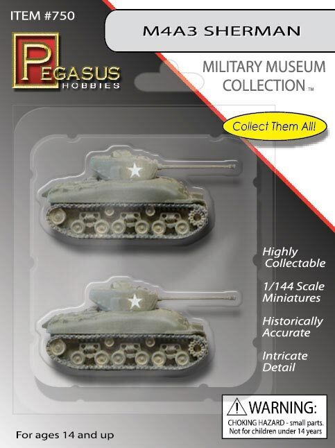 Pegasus M4A3 Sherman Tanks (2 per pack)