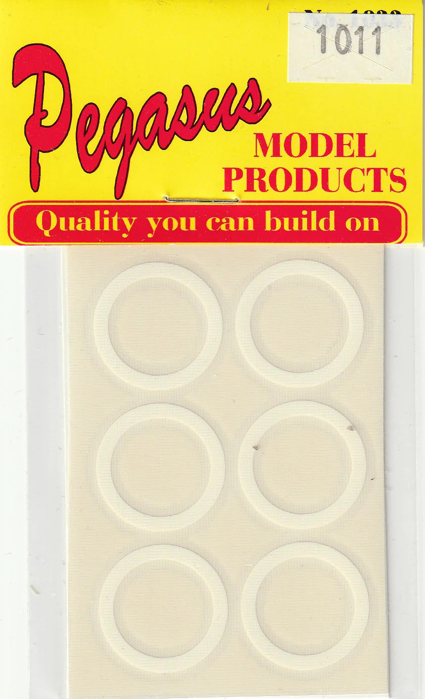 Pegasus 1/24 Whitewalls Wide (12) for Scale Models [1011]