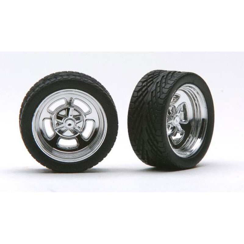 Pegasus 1/24 23" Holli's Rims W/Tires Chrome for Scale Models [2305] PEG-2305