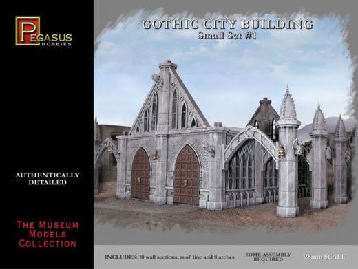 Pegasus 28mm Gothic City Building Small Set #1 Plastic Model Kit [4924] PEG-4924