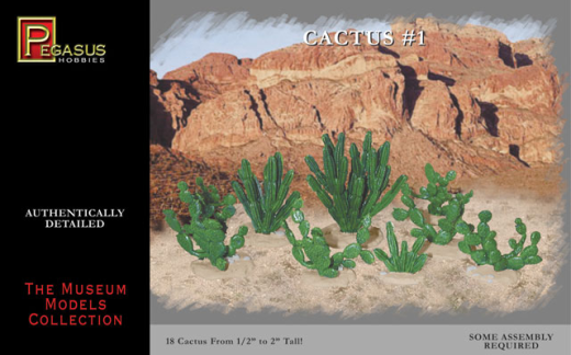 Pegasus 1/72 Cactus set #1 Plastic Model Kit [6507]