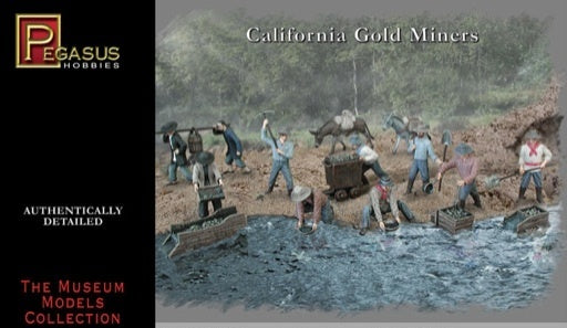 Pegasus 1/72 California Gold Miners Gold Rush (21 piece set) PEG-7050