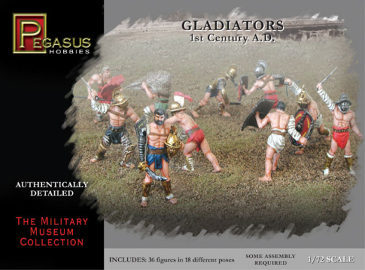 Pegasus 1/72 Gladiators (36 piece set)