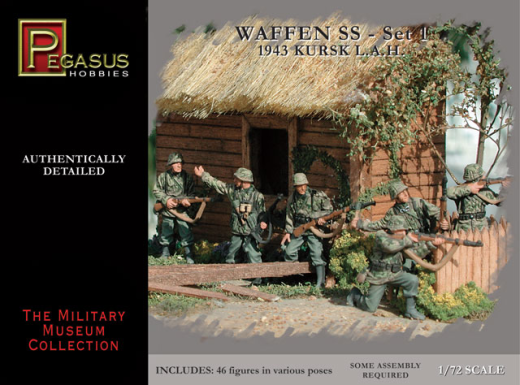 Pegasus 1/72 German Waffen SS #1 (12 piece set) PEG-7201