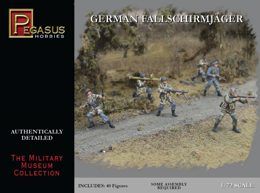 Pegasus 1/72 German Fallschirmjager Plastic Model Kit [7224] PEG-7224