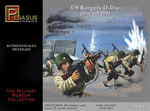 Pegasus 1/72 U.S. Rangers D-Day June 6th 1944 (39 piece set)