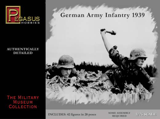 Pegasus 1/76 German Army Infantry 1939 (42 piece set) PEG-7499