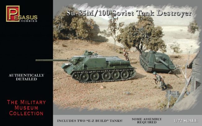 Pegasus 1/72 SU-85M Soviet Tank Destroyers (2 per pack) PEG-7663