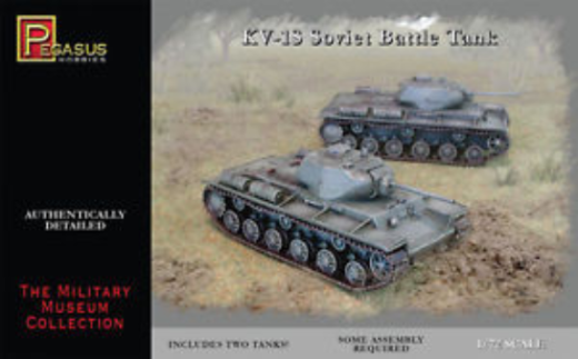 Pegasus 1/72 KV-1S Soviet Battle Tanks (2 per pack)