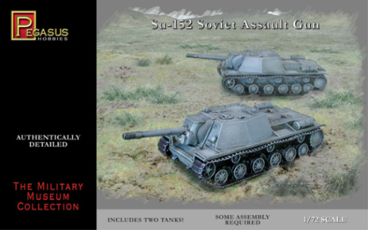 Pegasus 1/72 SU-152 Soviet Assault Guns (2 per pack)