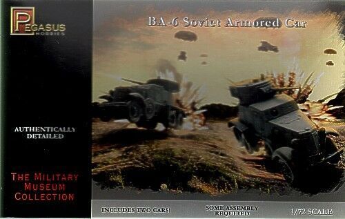 Pegasus 1/72 BA-6 Soviet Armored Cars (2 per pack)